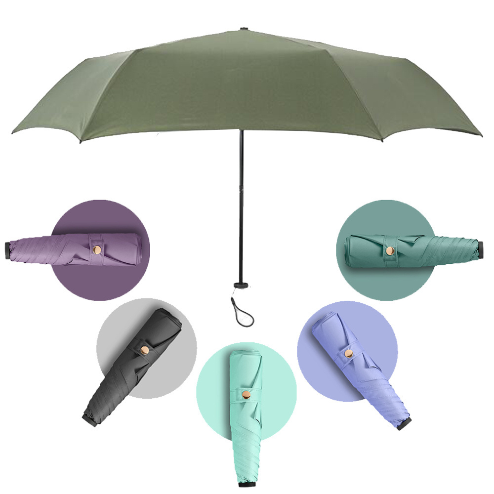 19 Inch 6K 5 Fold Ultralight Women,Protection Mini Pocket Small Rain Umbrella/