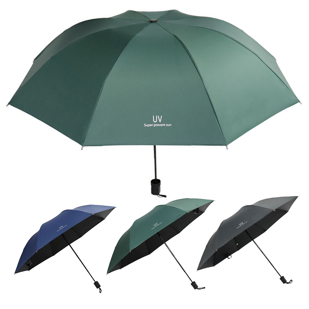 RTS black color auto open close double,layer 3 fold windproof umbrella with rubber coated handle./