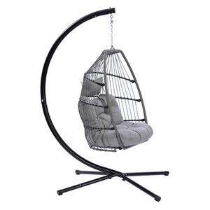 Water drop shaped swing chair Patio furniture swings,Hammocks rattan hanging swing egg chair for indoor and outdoor/