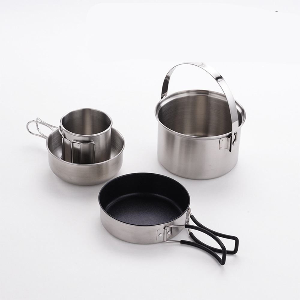 Camping Crockery Set Picnic Pot Camping Cookware Tableware,for Outdoor Camping Hiking and Picnic/