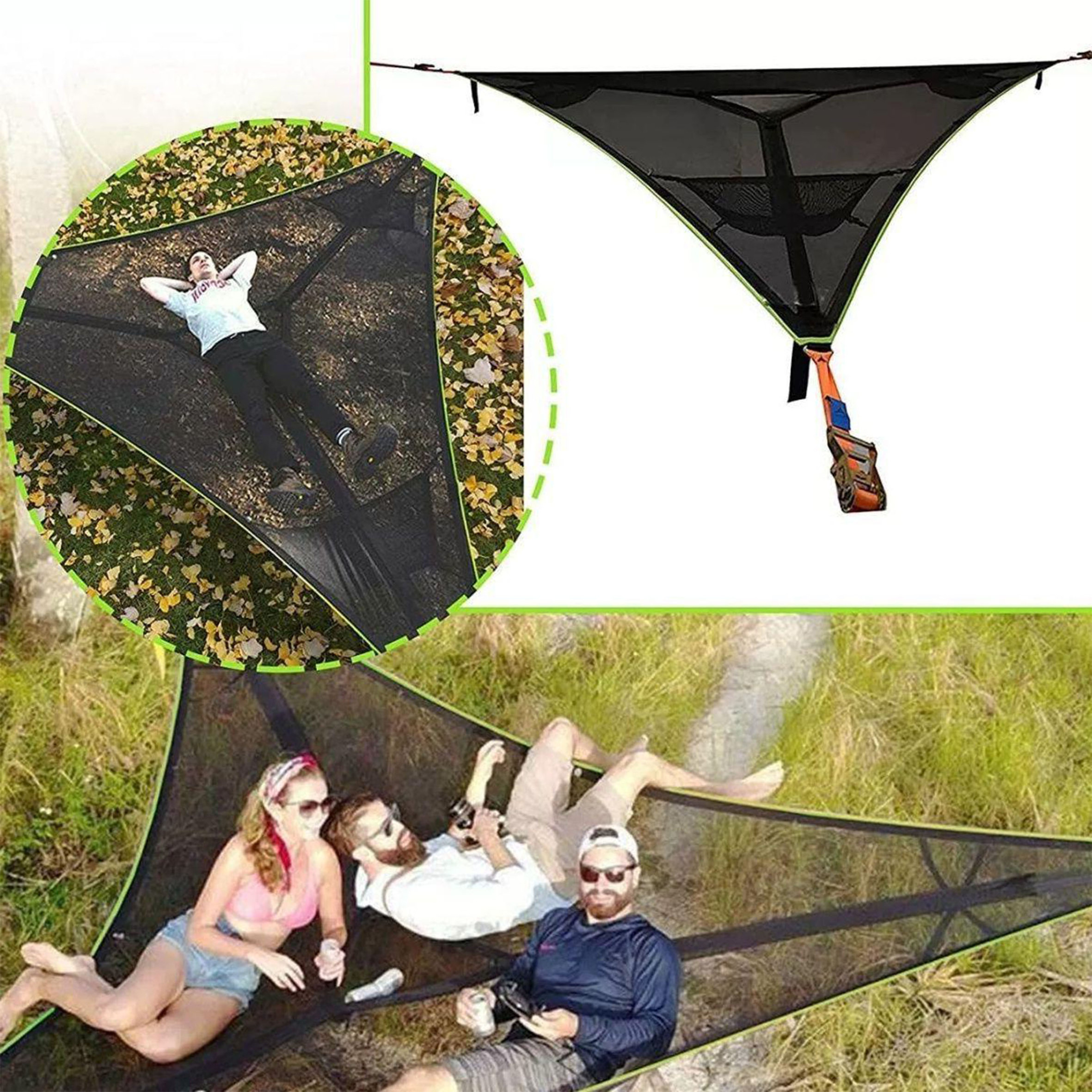 Anti Gravity Stretching beach garden suntan relax entertained,Hammock with metal Frame Factory High Density Nylon Bag Set/