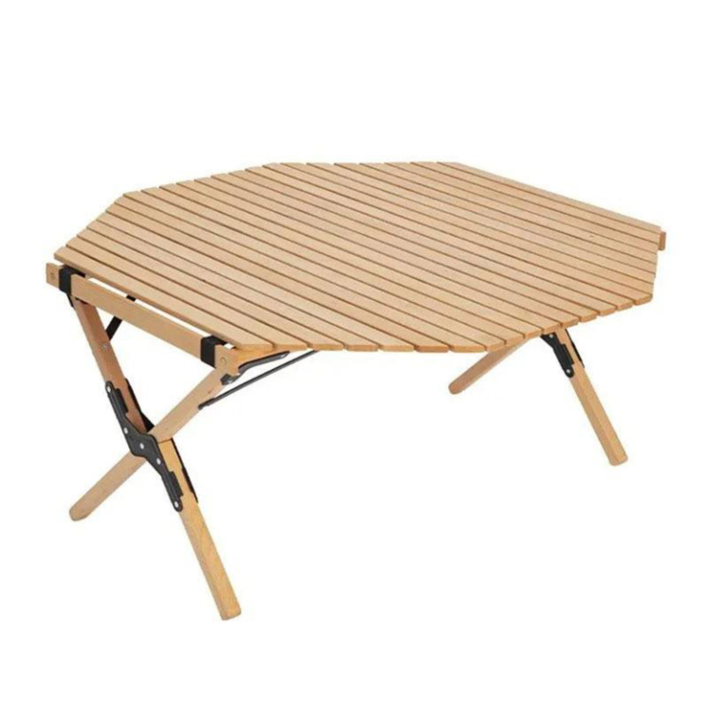 OEM furniture bamboo camping chair table High Quality,Wood Triangle Stable Picnic Tables camping kitchen table/