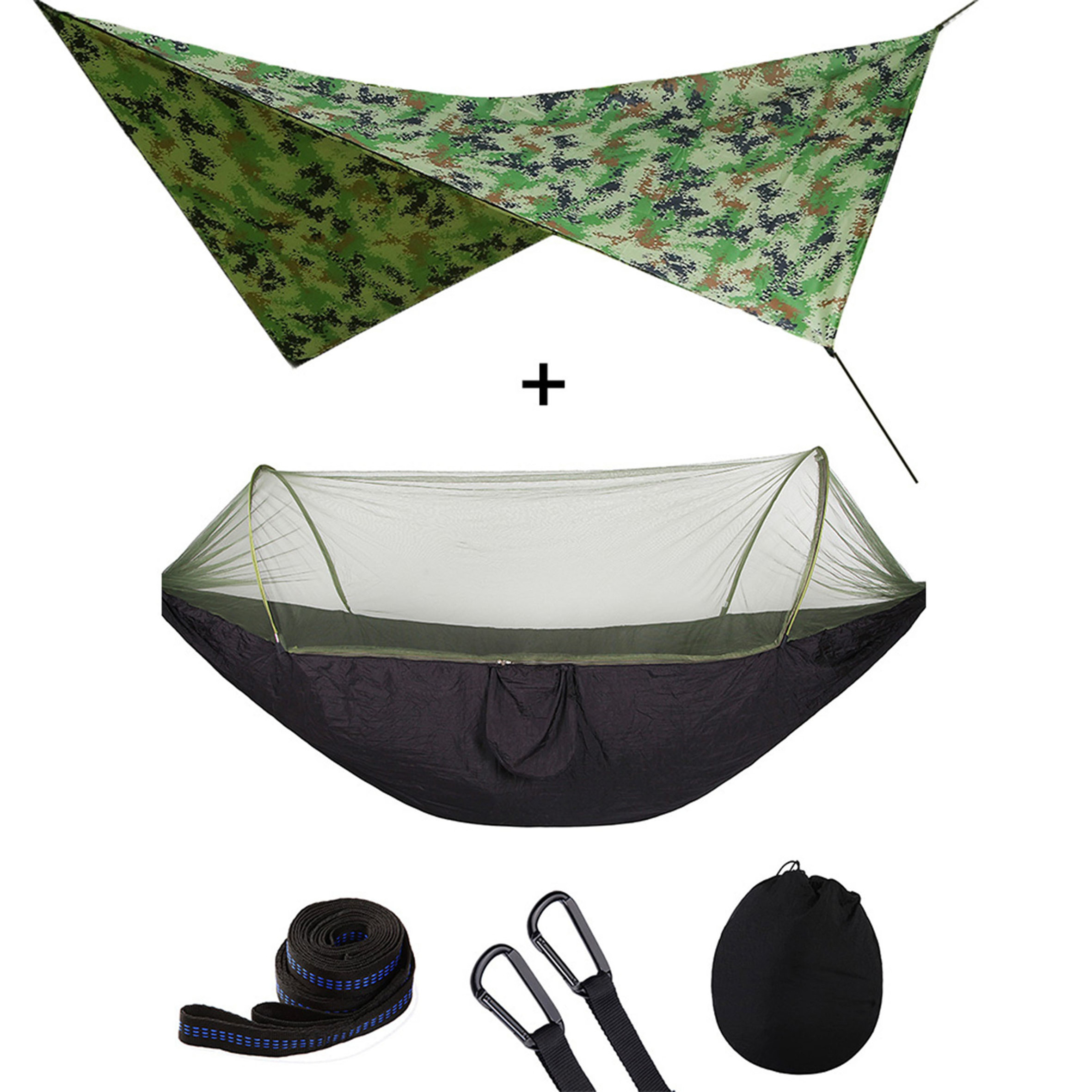 portable double camping hammock nylon parachute outdoor hammock,camping backpack hiking waterproof canopy tent/