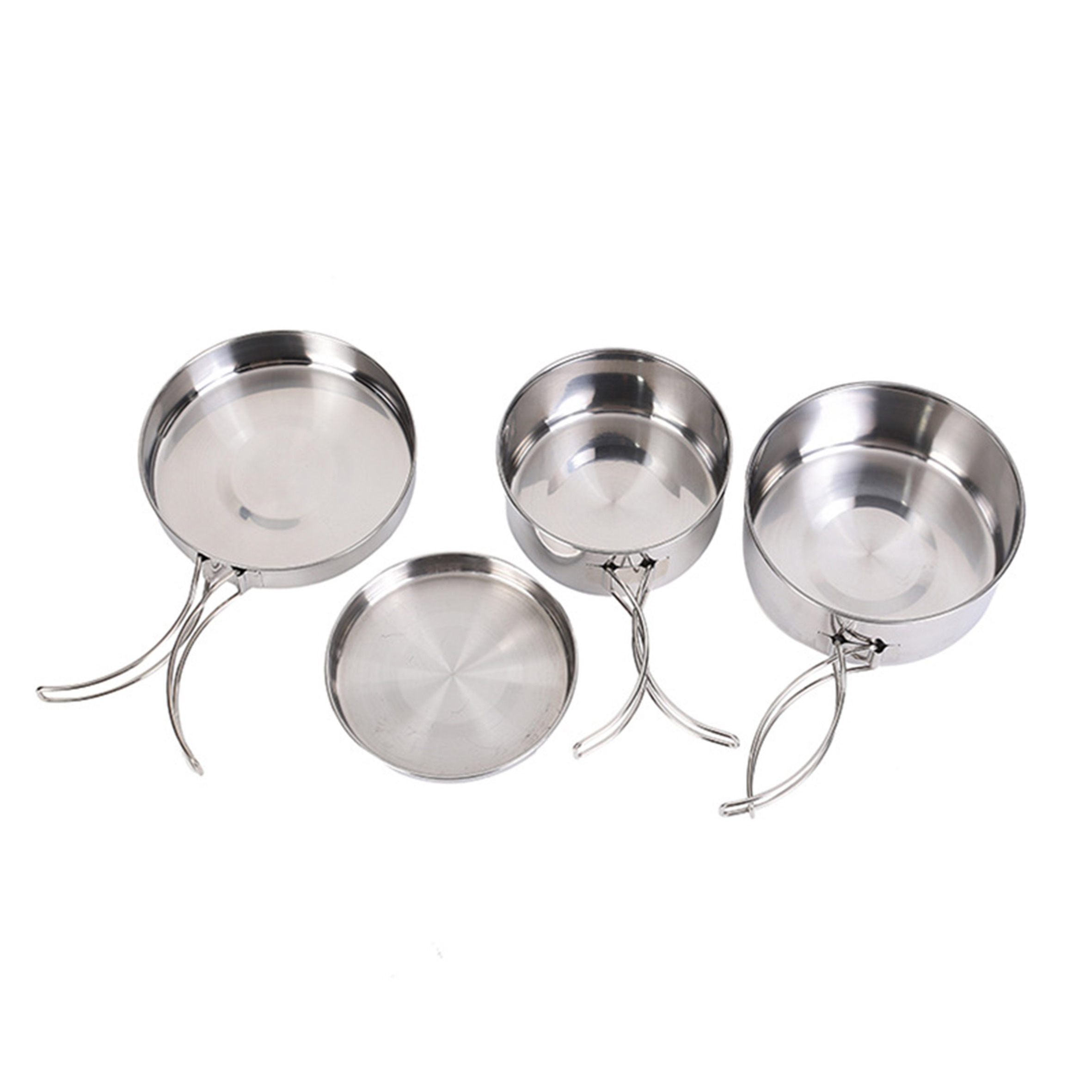 Outdoor Camping Cookware Kit Aluminum cooking pot set for camps Big Picnic Pot,Fry Pan Water kettle Set camping cutlery set/