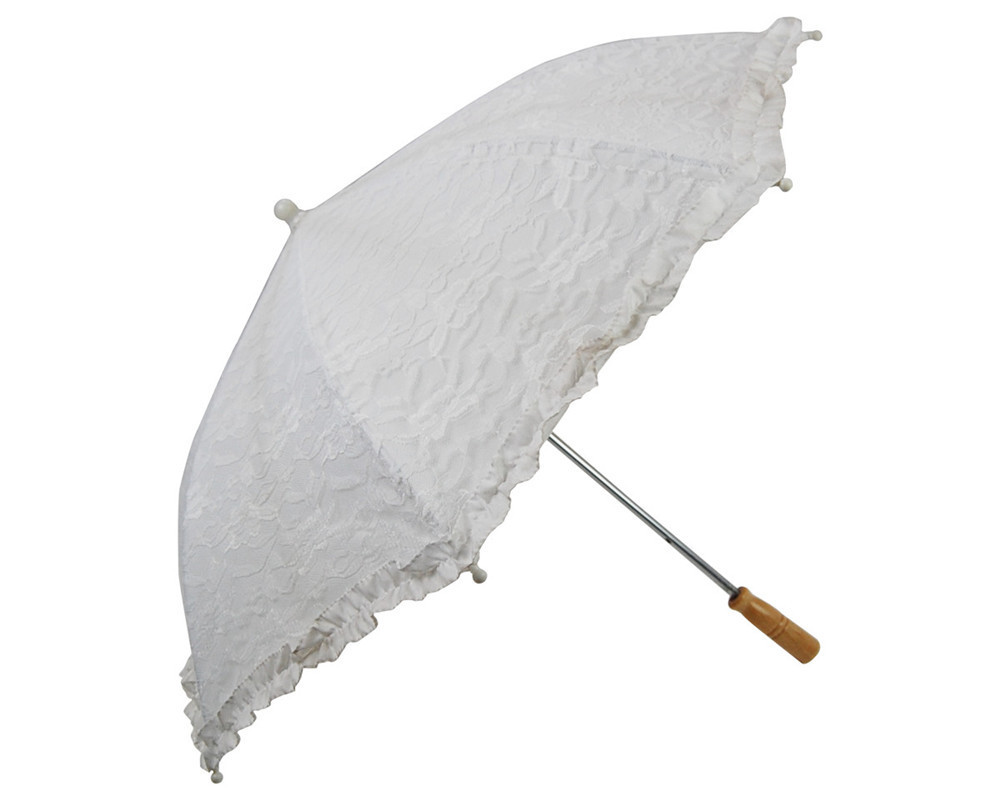 Wholesale Wedding Elegant Lace Parasol Umbrella for Promotion