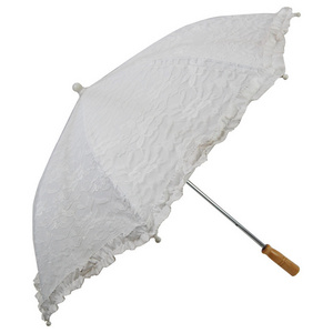 Wholesale Wedding Elegant Lace Parasol Umbrella for Promotion