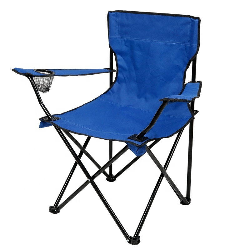 Portable Foldable Lightweight Camping Chair Beach Fishing Folding Chair Outdoor With Cup Holder//