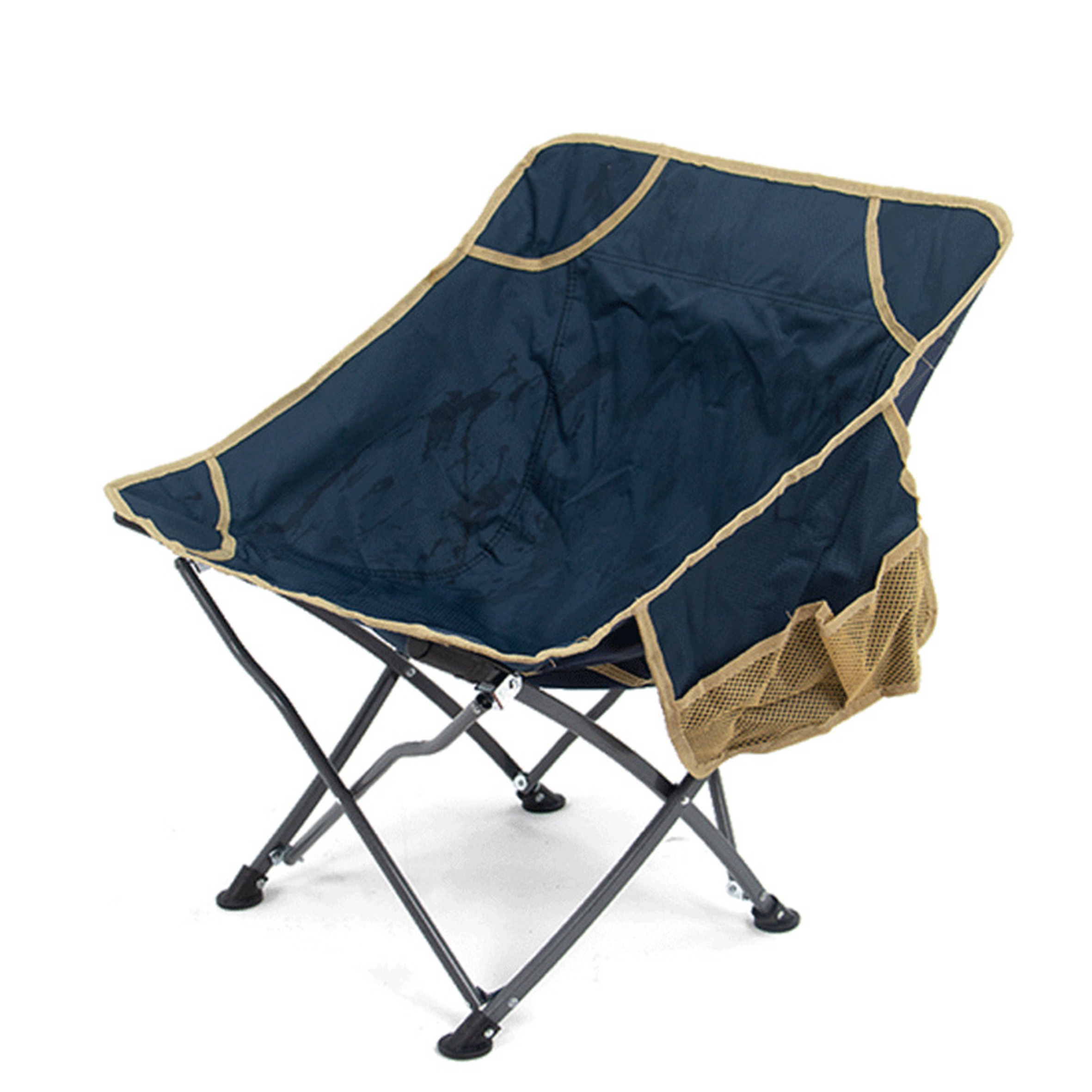 Factory price Oversized Padded Round Camping Moon Chairs,Heated Portable Recline Folding Camp Chairs/