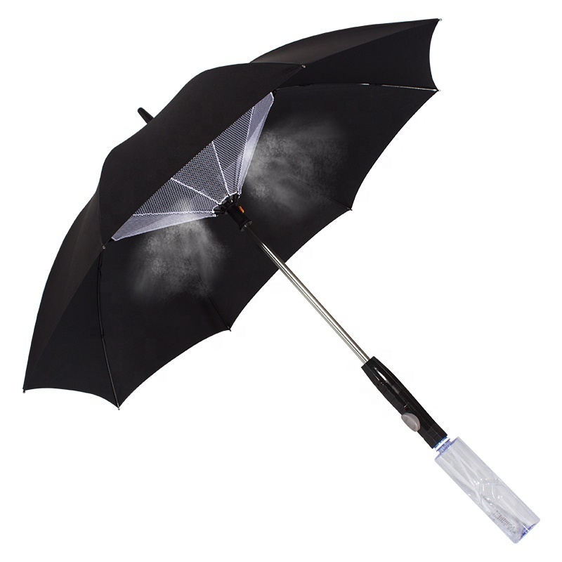 Fantastic air condition umbrella 23*8K Out Door hot weather Cool sun umbrella with fan and water spray