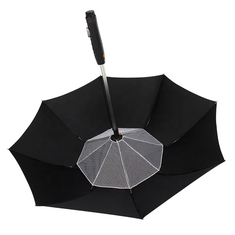 Fantastic umbrella air conditioning Long-Handle Umbrella with Fan and Spray