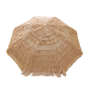 Fantastic chinese family garden tiki thatch artificial grass unique custom outdoor shade Hawaii straw thatch umbrella