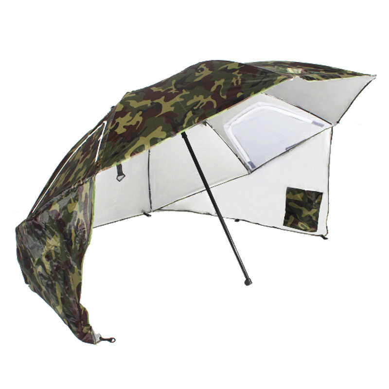 High Quality Big Large Outdoor Multi-functional Custom Windproof Rain Sunshade Beach Shape Carp Tent Fishing Umbrella