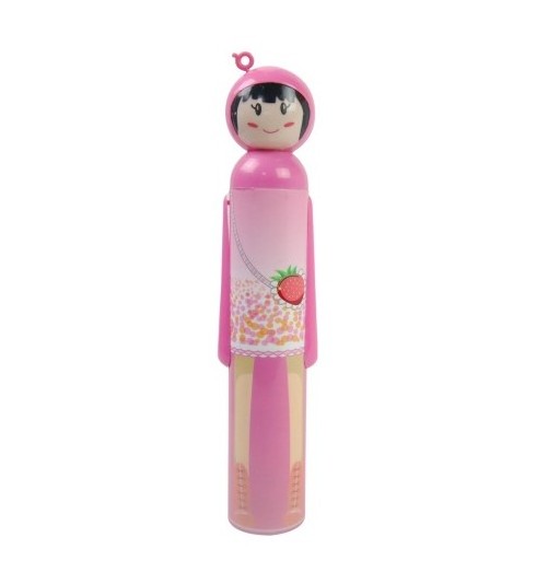 Plastic Portable Folding Cute Cartoon Bottle Metal Frame Sun Rain Mini Japanese Doll Umbrella