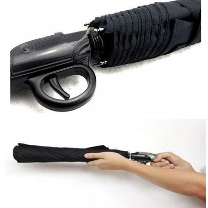 Men And Boy Favorite Advertising Special Design Custom Auto Open Straight Gun Handle Shape Rifle Umbrella Gun