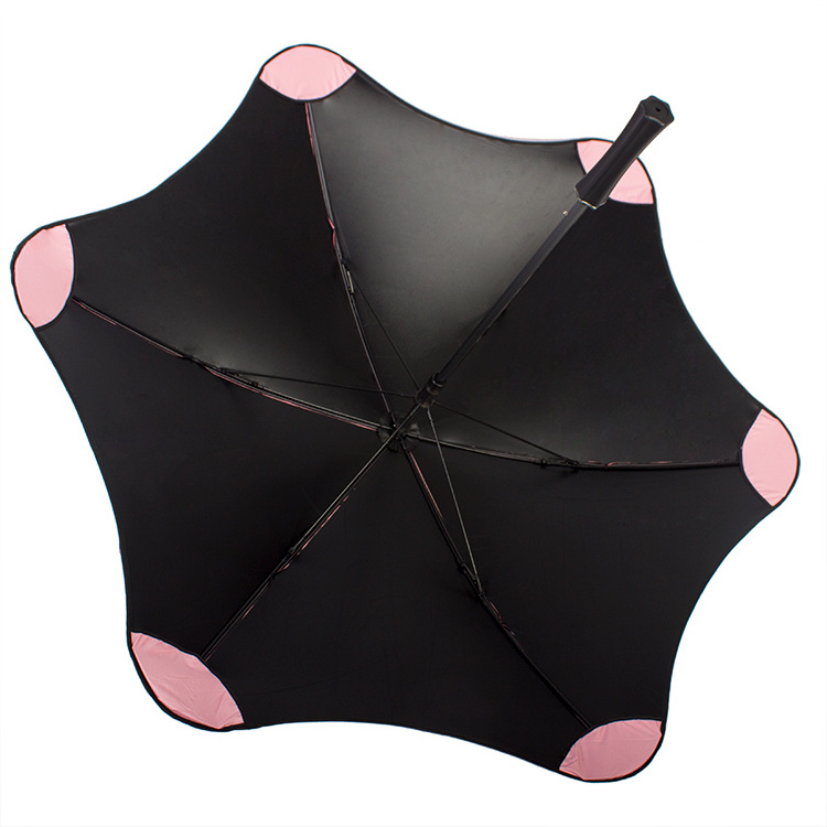 Cheaper Price Super Purchasing For Novel Design New Innovation Promotion Printing Sun Rain Blunt Metro Blunt Umbrella