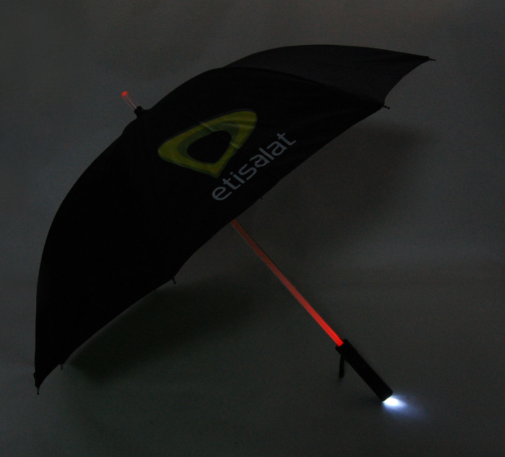 Custom Logo Teen Favorite Summer Hot Holiday Citizen Straight led shaft umbrella Lights Up Led Shaft Flashing Light Umbrella