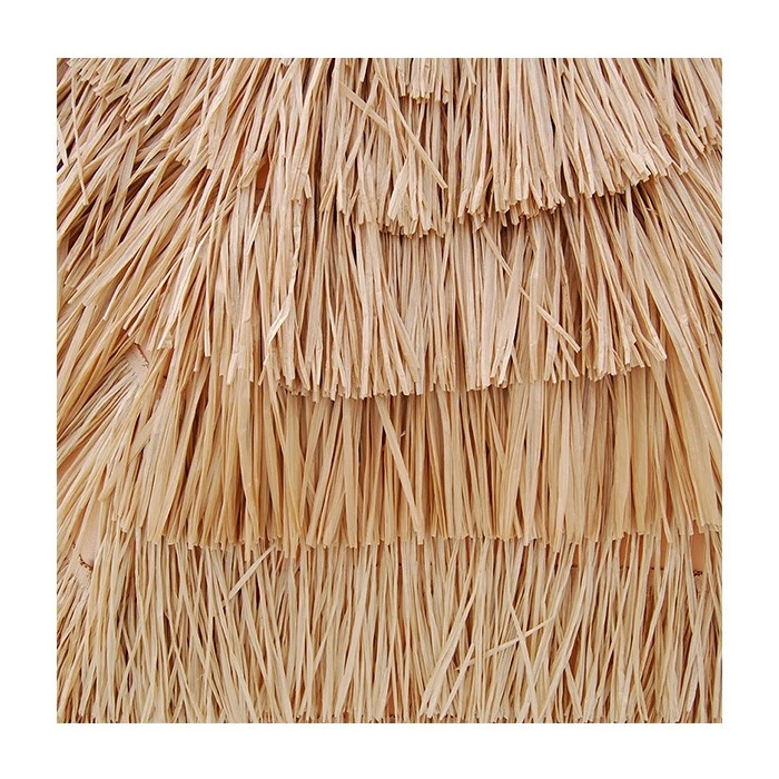 Natural Retro Style Hawaii Thatch Outdoor Straw Beach Umbrella With Fringe