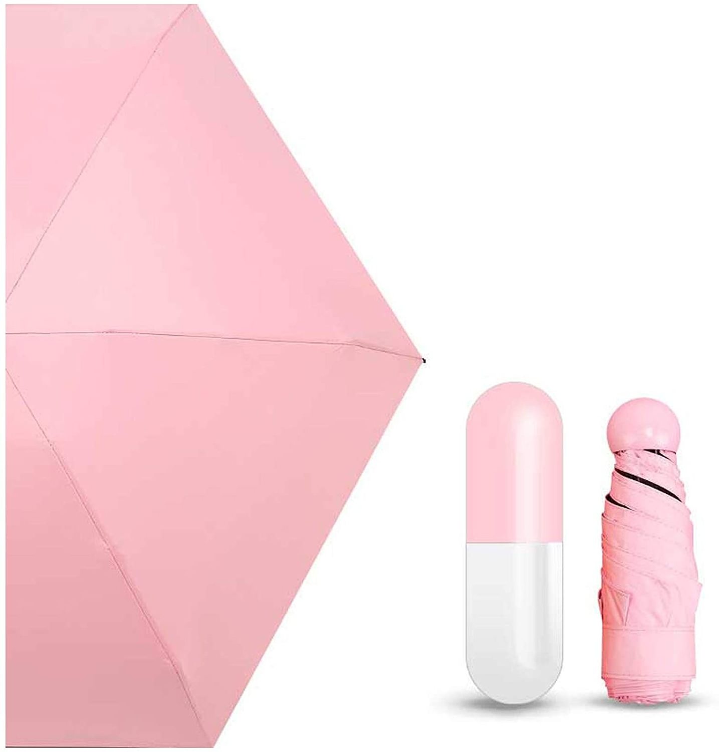 Mini Capsule Umbrella Fashion Supe Convenient Compact Five Folding Sun Rain Pocket Umbrella For Women Umbrella