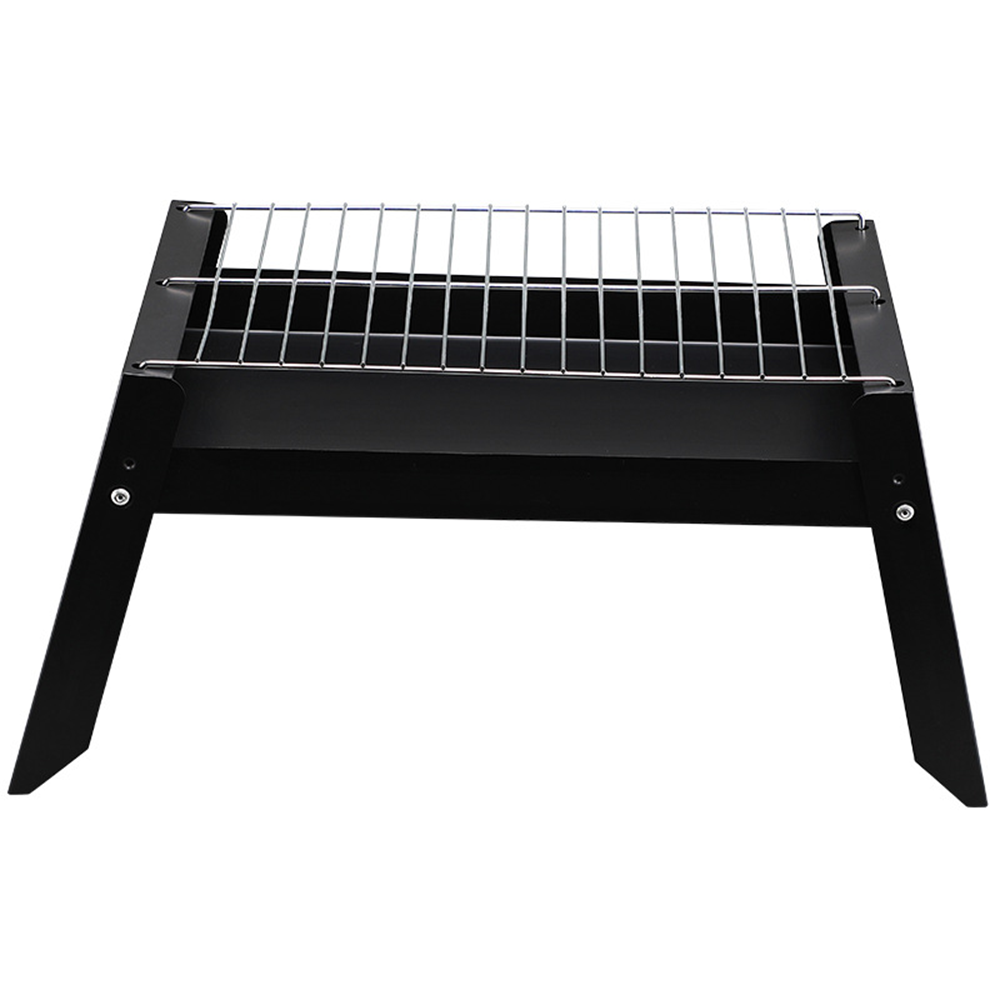 Backyard Portable 3-in-1 Steel Meat BBQ Grill Smokeless Trolley,Folding Feature Outdoor Charcoal Smoker Stove Box Style Grill/