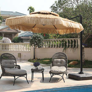 High Quality Parasol Raffia Beach Round Patio,Thatch Roof Waterproof Straw Garden Outdoor Umbrellas/