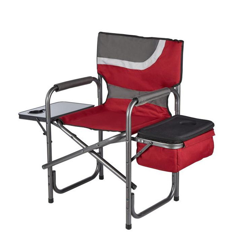 Outdoor Relax Steel Portable Lawn Chairs Director Chairs,Folding Camping Chairs With Pocket/