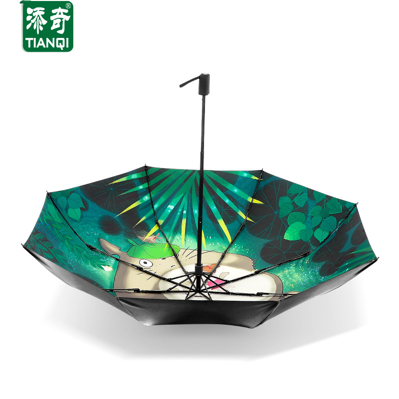 Promotional anime designs windproof umbrellas with custom logo prints