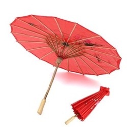 Fashion custom fabric umbrellas for wedding paper parasols