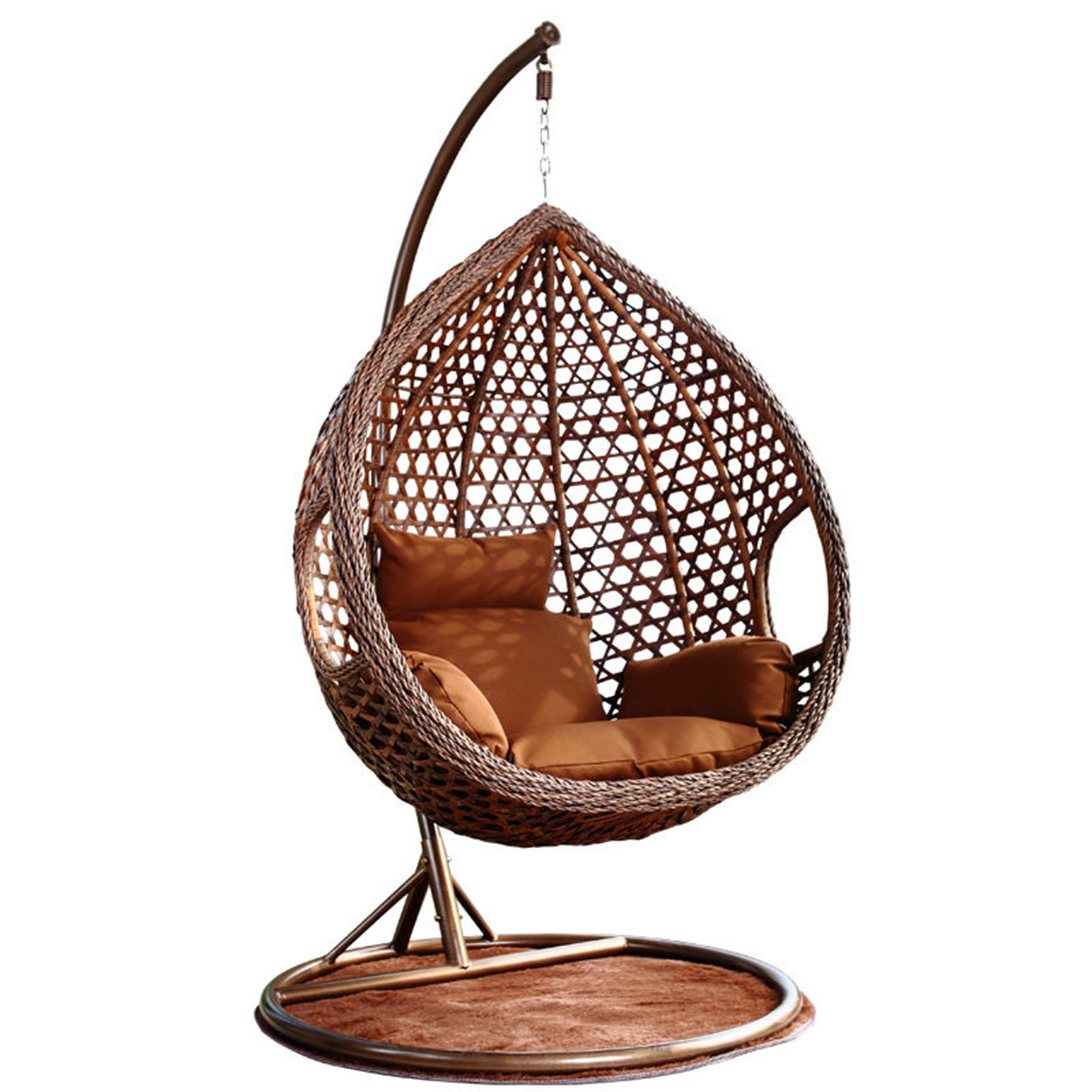 Modern outdoor furniture garden wicker Rattan outside patio,swing indoor egg swing chair rattan patio swing with stand/