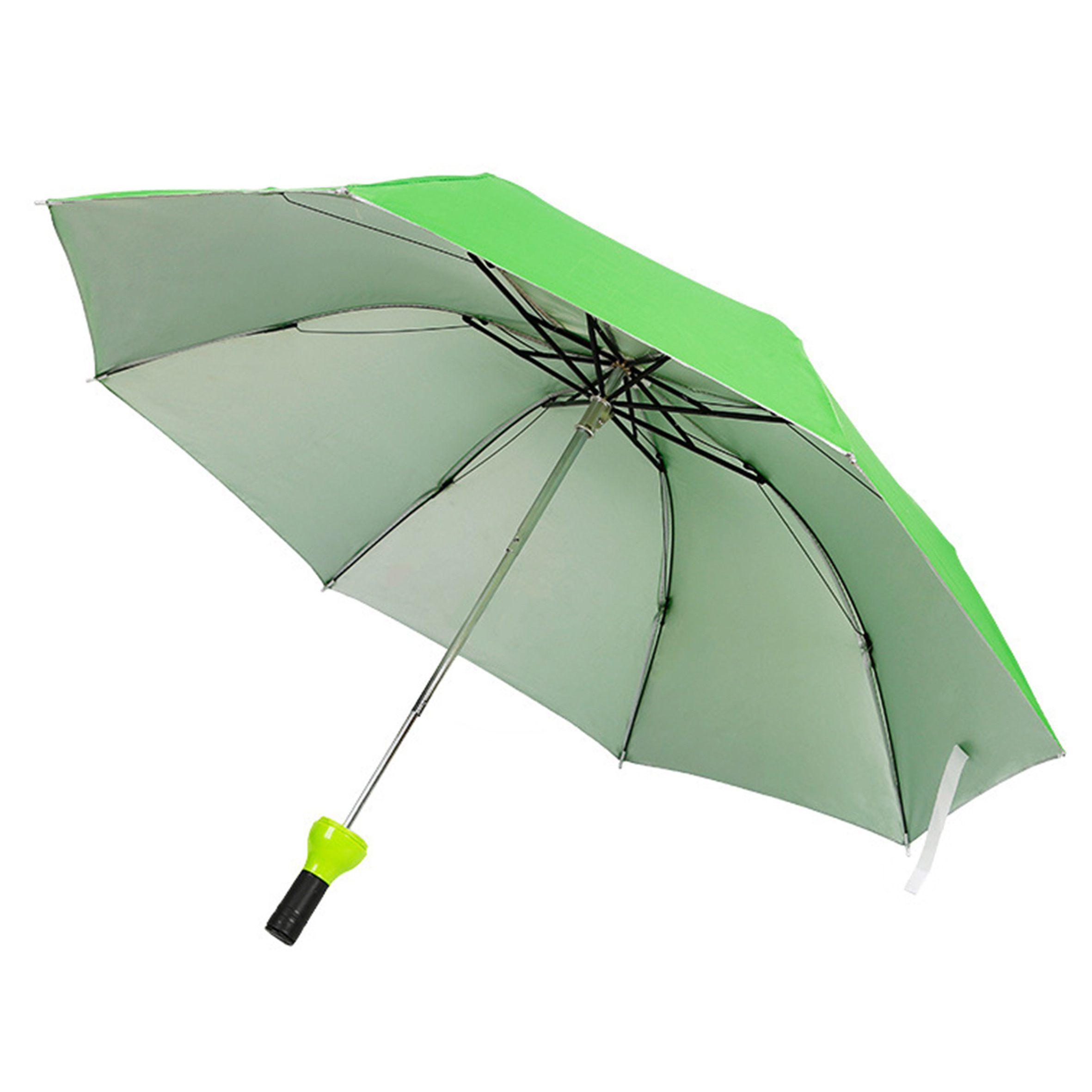 42 Auto Open Close Folding Eco,Friendly Recycled RPET Folding Umbrella with Bamboo Handle/