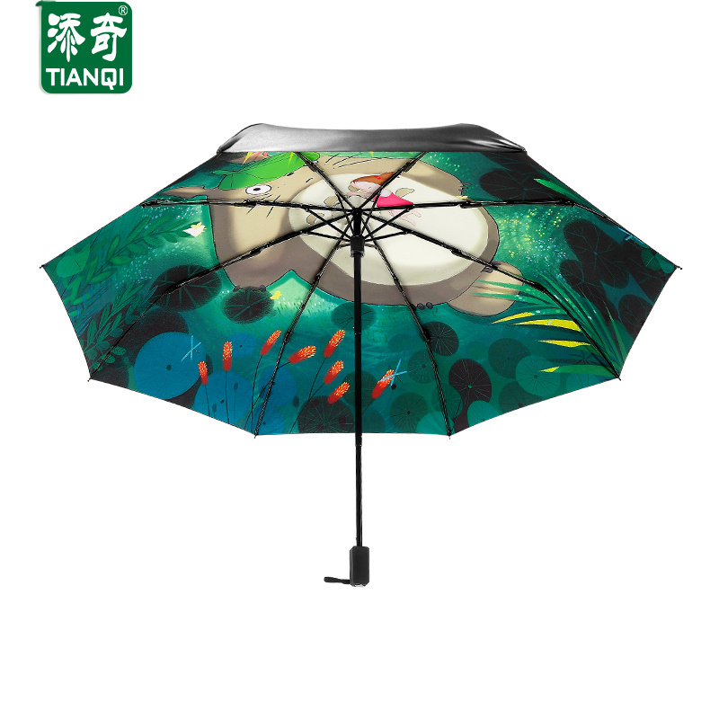 Promotional anime designs windproof umbrellas with custom logo prints