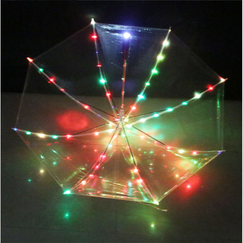 Wholesale creative LED childrens Umbrellas,automatic open fiber Umbrellas with flashlight function/