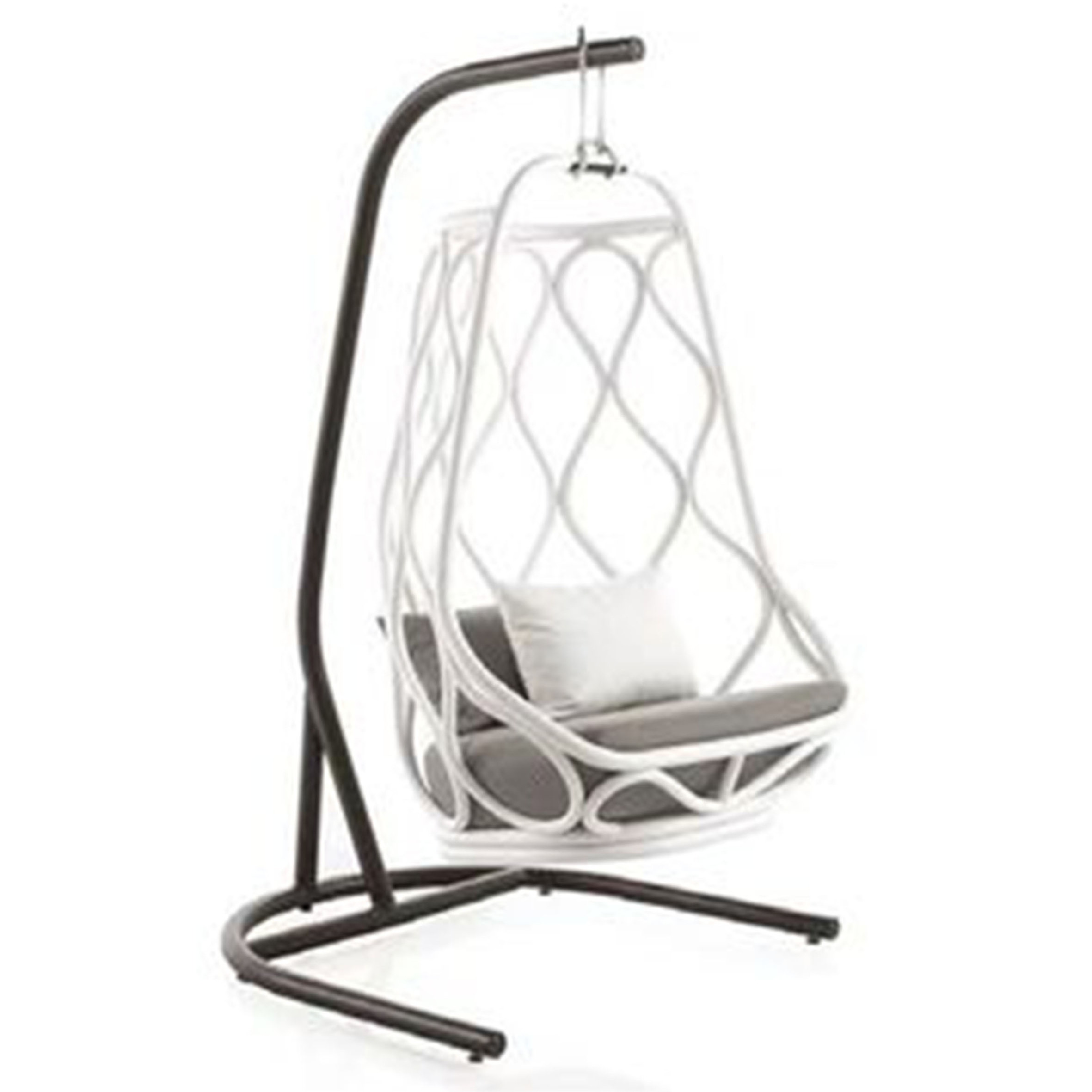 Patio Swing Chair 3 Person Outdoor,Canopy Swing Proch Swing with Removable Cushion and Convertible Canopy/