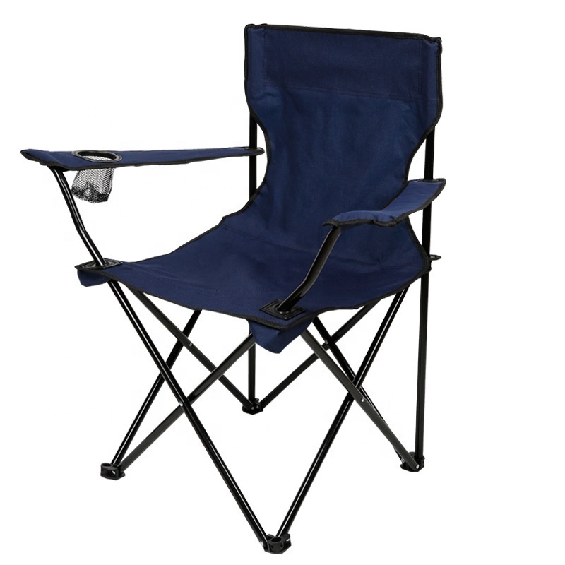 Portable Foldable Lightweight Camping Chair Beach Fishing Folding Chair Outdoor With Cup Holder//