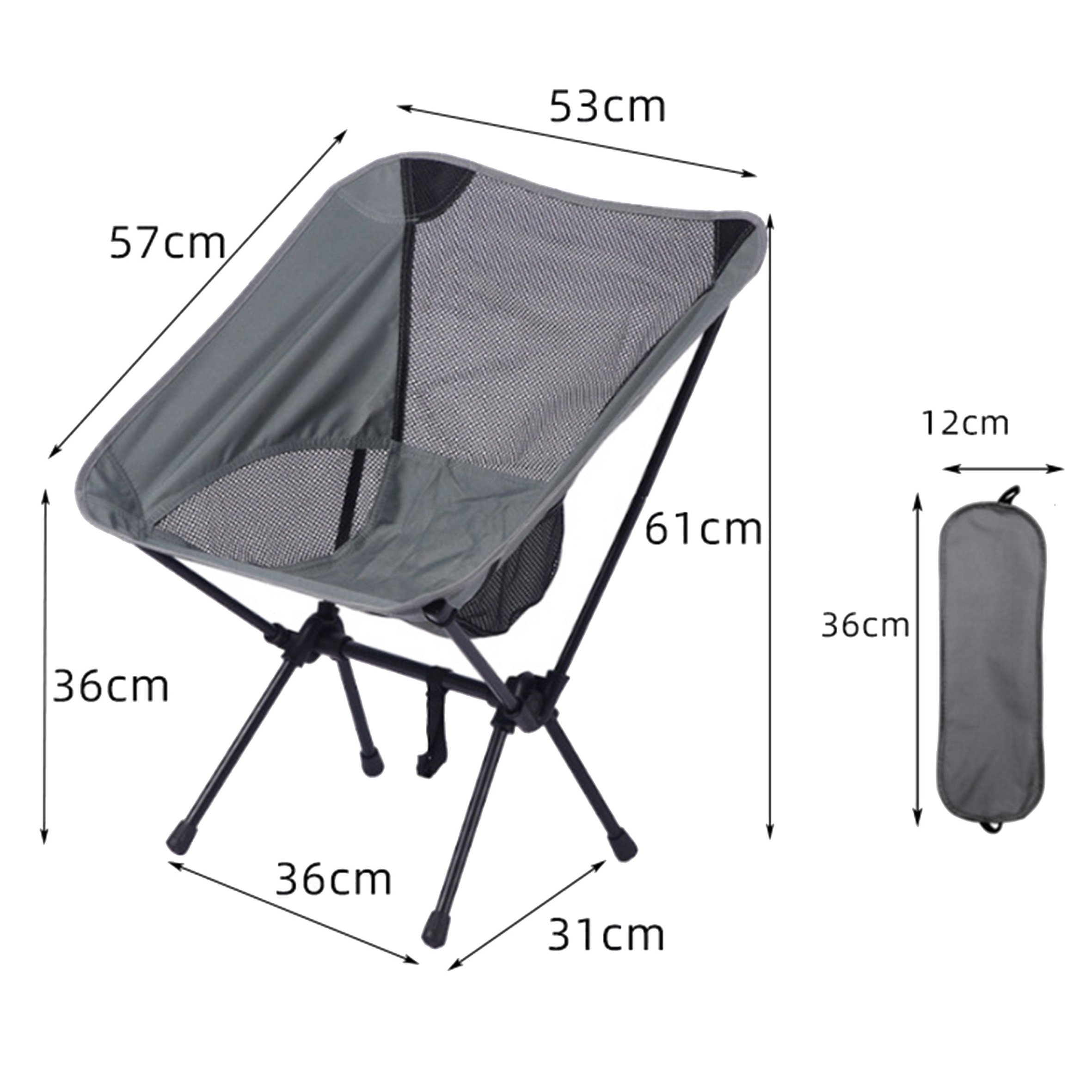 Heavy Duty Bulk Adjustable Oversized Camping,detachable Folding Chairss Support oem 300kg/