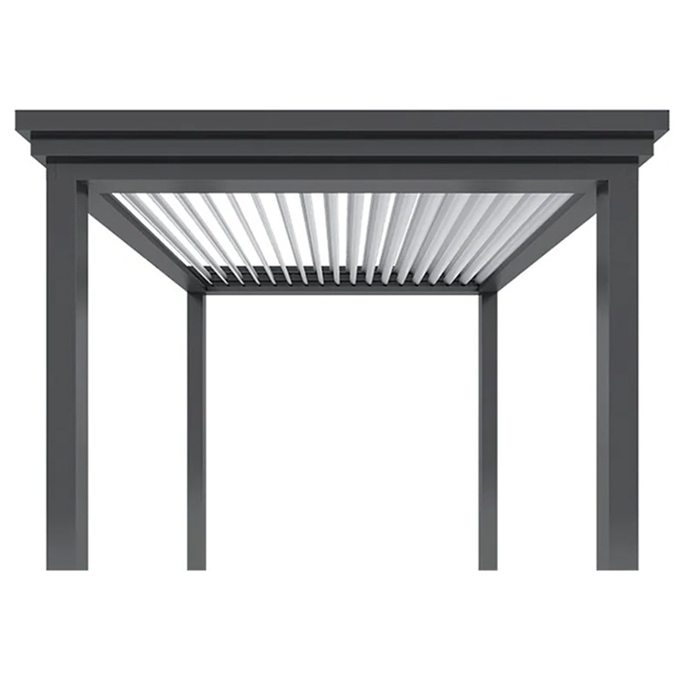 Exterior Standard Manual Garden,Gazebo Pool Louvered Roof Awnings Outdoor Pergola Aluminium/