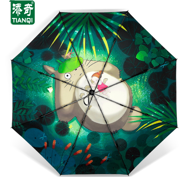 Promotional anime designs windproof umbrellas with custom logo prints