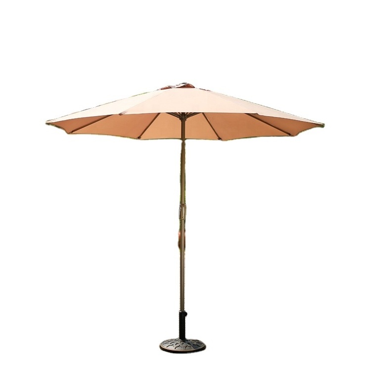 Outdoor Furniture 12Kg Rattan Round Patio Umbrellas And Bases