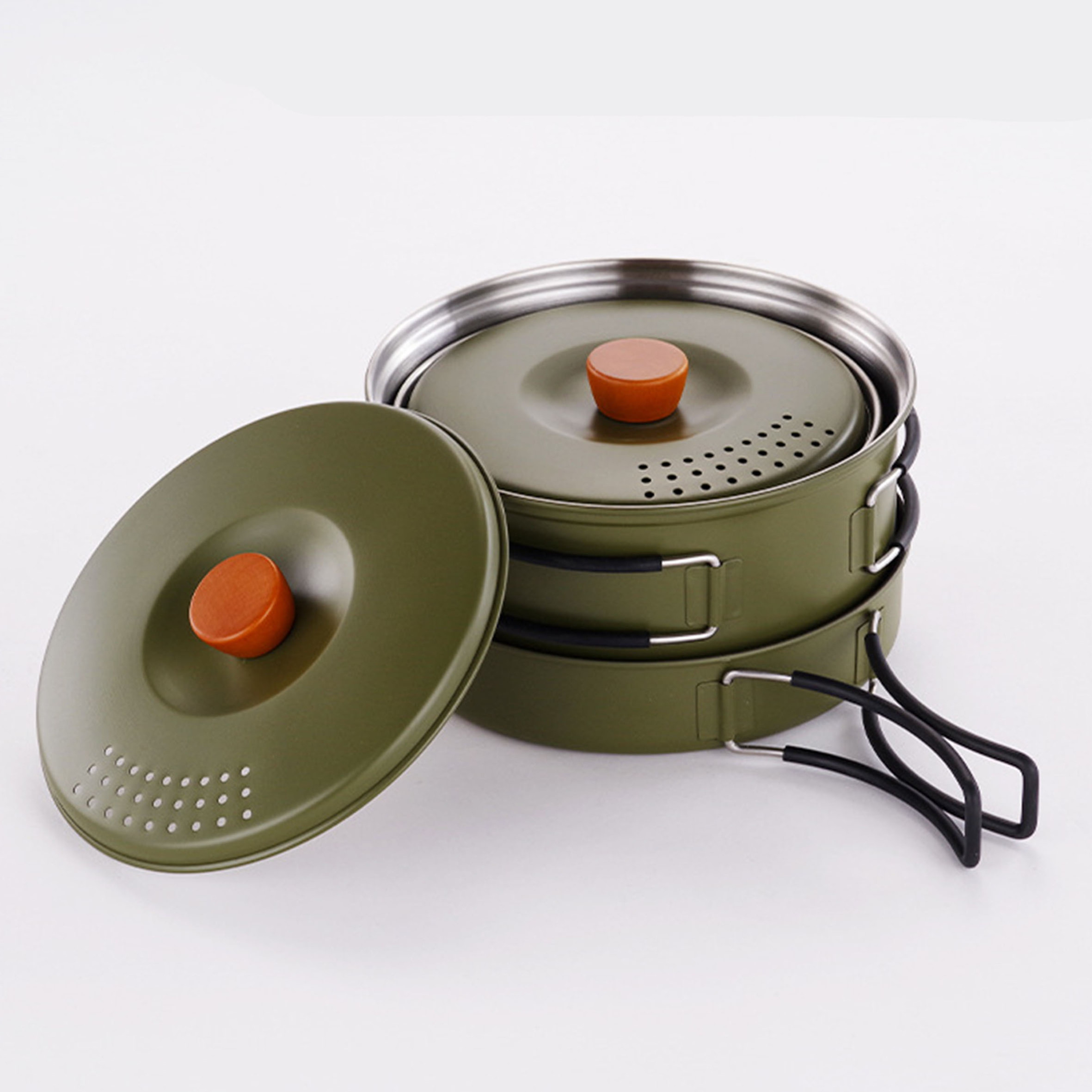 Wholesale Factory Supply 8 pcs Non Stick Stainless,Steel Cooking Pot Set Cookware Set With Glass Lids/