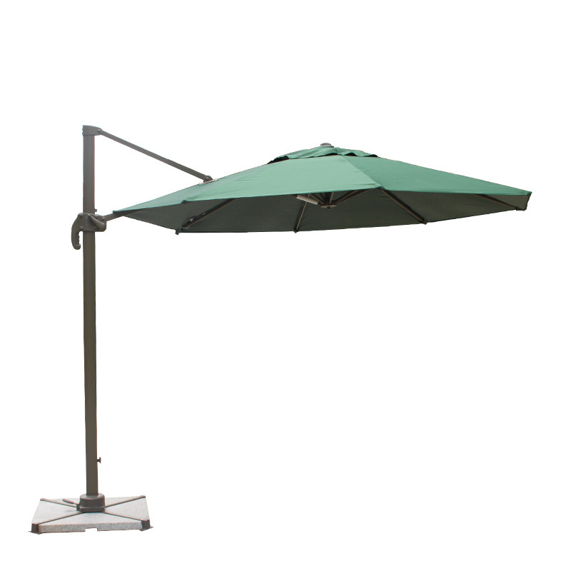 10 FT Patio Offset umbrellas with 360,Solar Powered LED umbrellas for Outdoor Hanging/