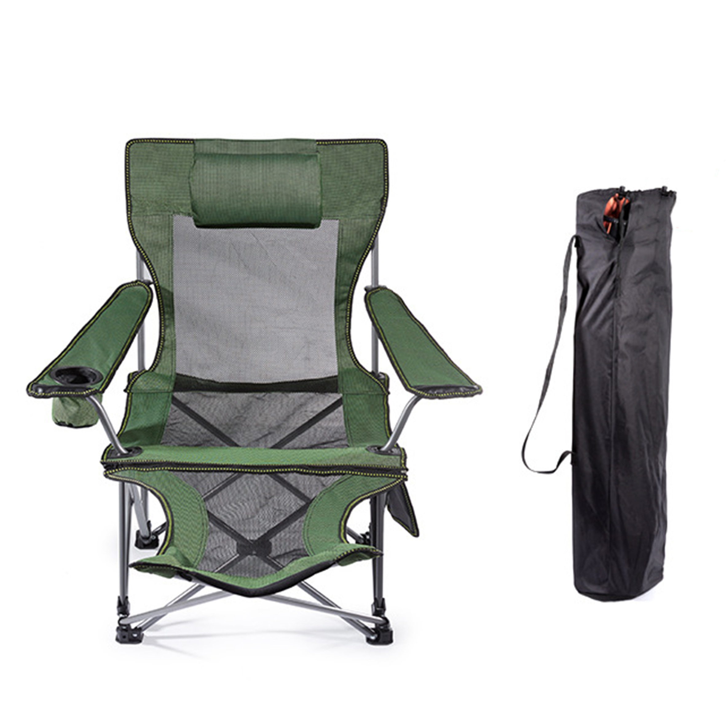 Customized Steel Tube Portable Foldable Rocking,Camping Chairs Leisure Outdoor Rocking Chairs/