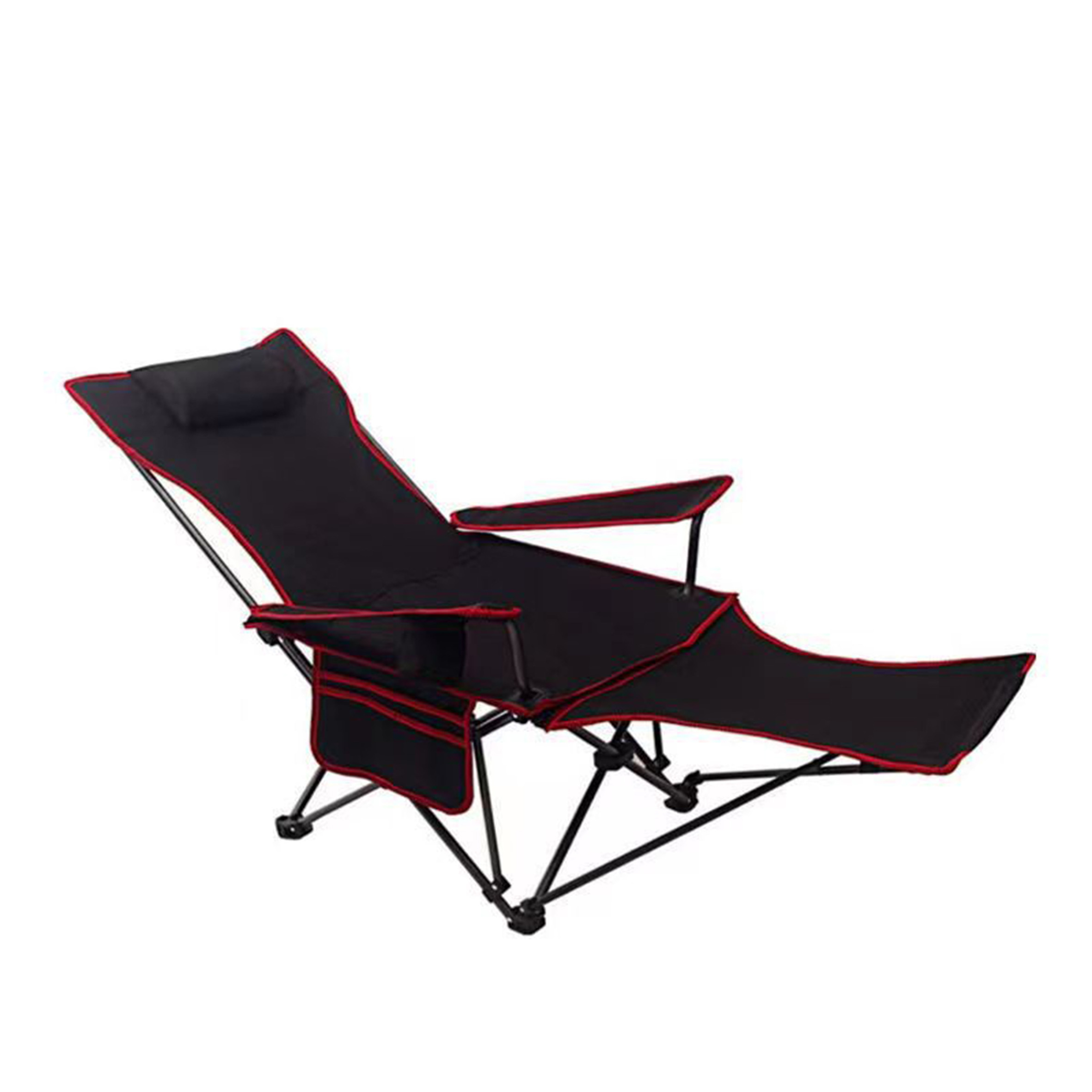 Camping Folding Moon Chairs with Cup Holder and Back,Pocket Support Up to 120 KG/