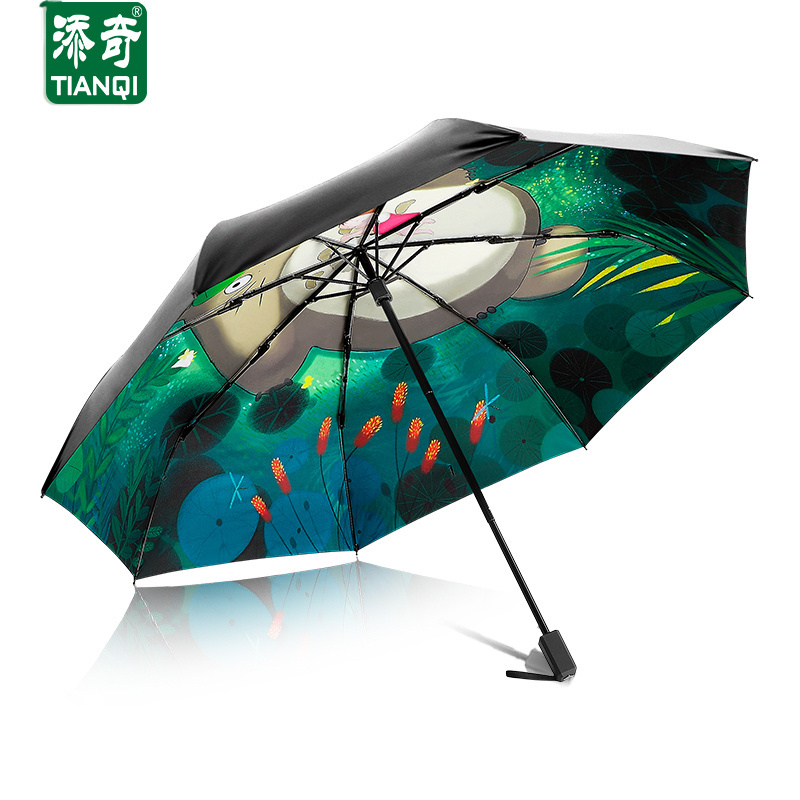 Promotional anime designs windproof umbrellas with custom logo prints