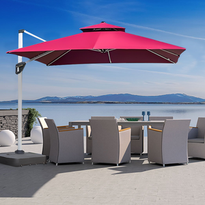 Customized Furniture Outdoor Large Cantilever Umbrella Full Aluminium Commercial Restaurant Umbrella Patio Parasols