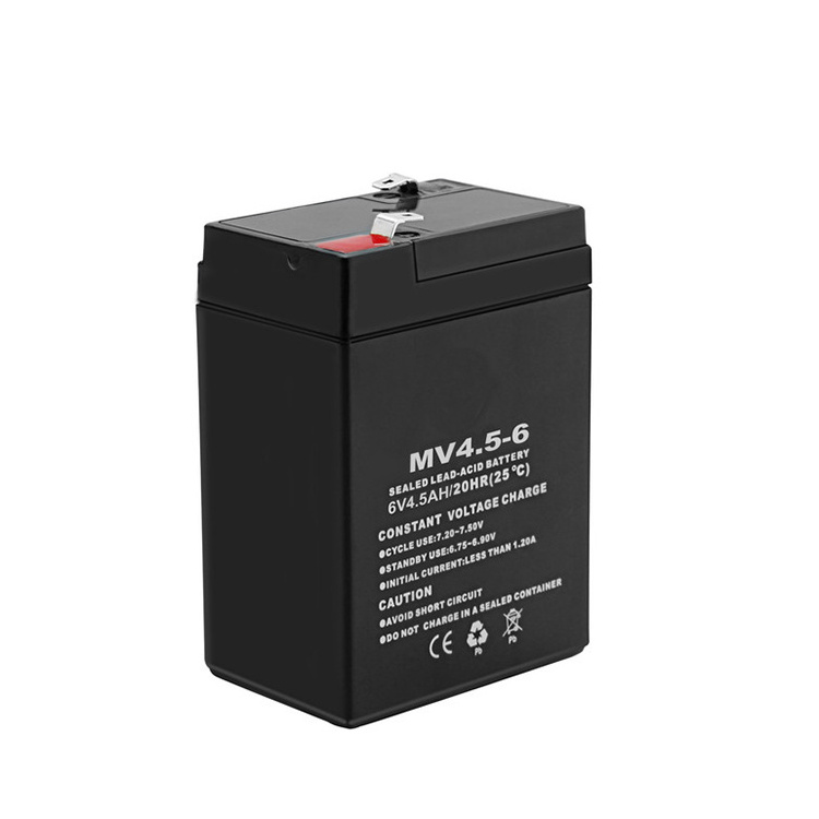 China Factory 6V 4.5AH AGM Lead Acid Batteries 6V Battery for Lighting