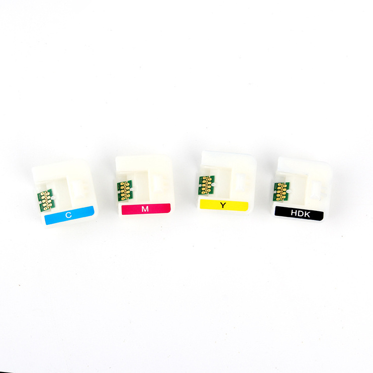 Black Cyan Magenta Yellow Cartridge Auto Rese Sublimation Resetter Chip For Epson Surecolor F6200 Printer