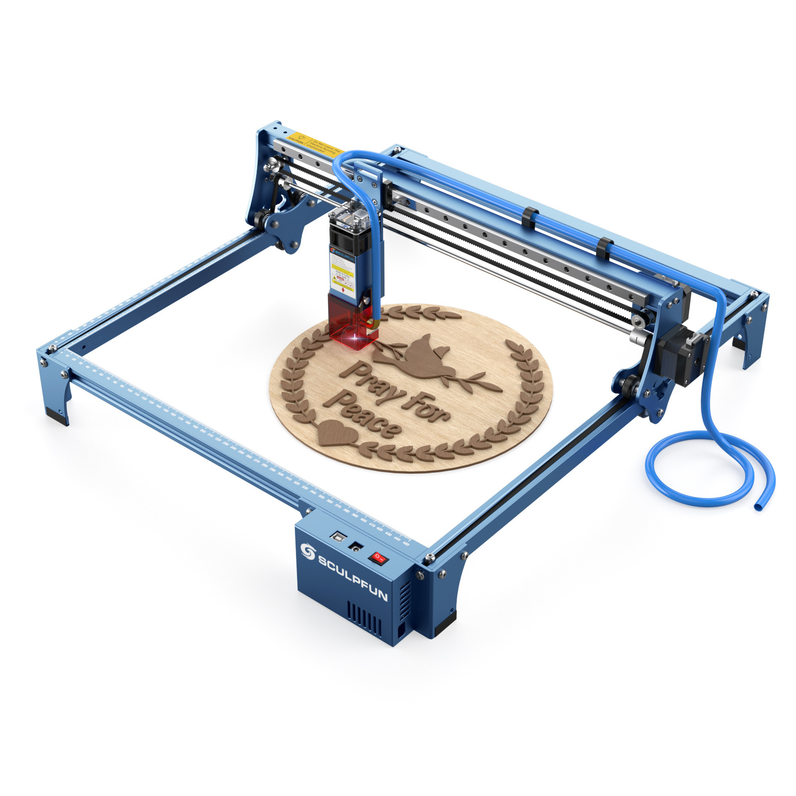 SCULPFUN S10 Laser Engraver CNC Laser Engraving Cutting Machine for Wood Metal, High Precision DIY Laser Cutter, 5W-5.5W