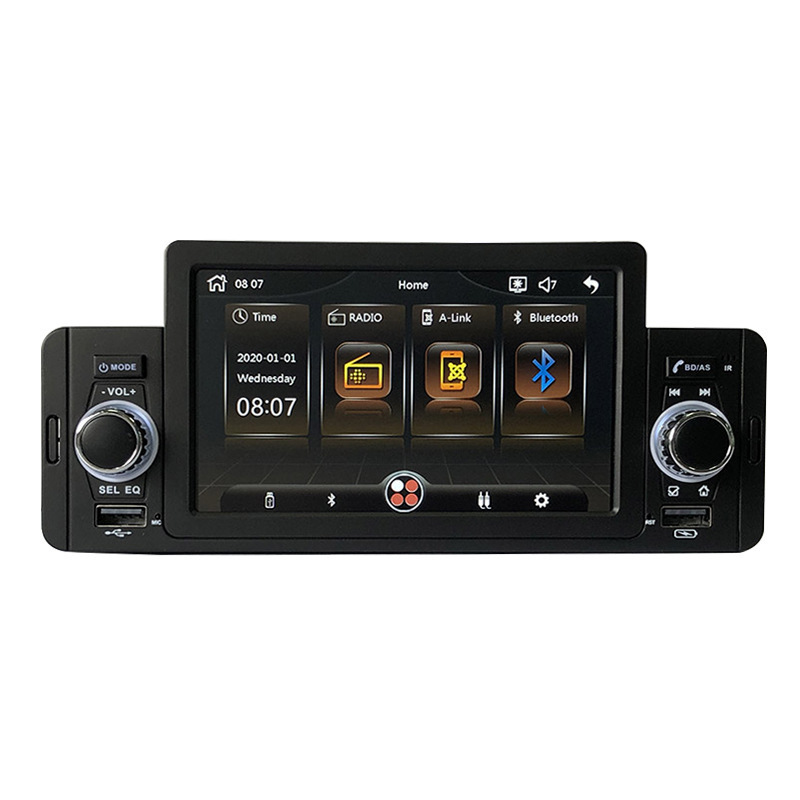 Universal Full HD Tuning knob SD USB slot IR FM Transmitter Bluetooth IPS Touch screen 1 Din 5 inch Car  Radio  Car DVD Player