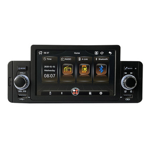 Universal Full HD Tuning knob SD USB slot IR FM Transmitter Bluetooth IPS Touch screen 1 Din 5 inch Car  Radio  Car DVD Player