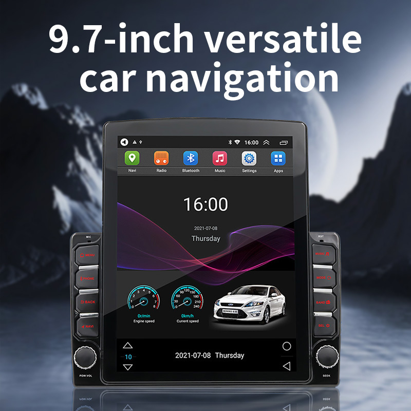 Universal Tesla 9.7inch Android IPS 2.5D  GPS Navigantion 2DIN HD WIFI BT  2+32G/1+16G LTE Touch Screen Car Radio DVD Player