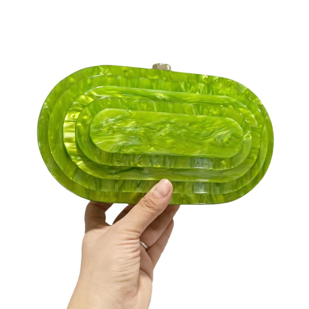 Lemon Green Brand Luxury Acrylic Box Evening Bag Women Clutch Purses And Handbags Ladies Shoulder Bags Bolsa Feminina Party Lady